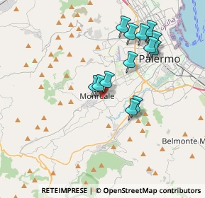 Mappa Via Fecatello Pantuso, 90046 Monreale PA, Italia (3.71923)