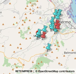 Mappa Via Enna, 90046 Monreale PA, Italia (3.445)