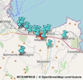 Mappa Corso Vittorio Emanuele, 90010 Villabate PA, Italia (3.38625)