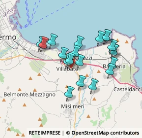 Mappa Via M.lo Buonarroti, 90039 Villabate PA, Italia (3.4225)