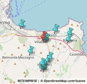 Mappa Via M.lo Buonarroti, 90039 Villabate PA, Italia (3.85929)