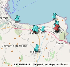 Mappa Via M.lo Buonarroti, 90039 Villabate PA, Italia (3.88944)