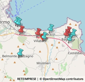 Mappa Via M.lo Buonarroti, 90039 Villabate PA, Italia (4.33364)