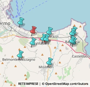 Mappa Via M.lo Buonarroti, 90039 Villabate PA, Italia (3.76167)