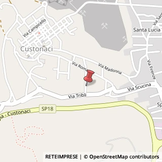 Mappa Via Ugo Foscolo, 13, 91015 Custonaci, Trapani (Sicilia)
