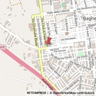 Mappa Via Città di Palermo, 3, 90011 Bagheria, Palermo (Sicilia)