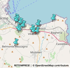 Mappa Via Monreale, 90039 Villabate PA, Italia (3.55333)