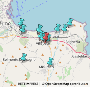 Mappa Via Monreale, 90039 Villabate PA, Italia (3.028)