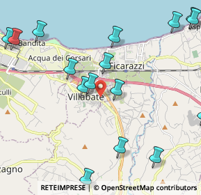 Mappa Via Ruggero Settimo, 90039 Villabate PA, Italia (3.388)