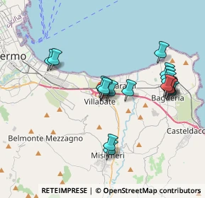 Mappa Via Z6, 90039 Villabate PA, Italia (3.98944)