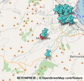 Mappa Via Ignazio Florio, 90046 Monreale PA, Italia (5.6485)