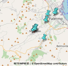 Mappa Via Ignazio Florio, 90046 Monreale PA, Italia (2.84)