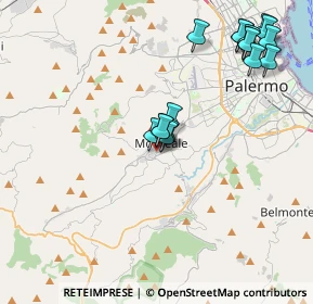 Mappa Via Ignazio Florio, 90046 Monreale PA, Italia (4.75412)