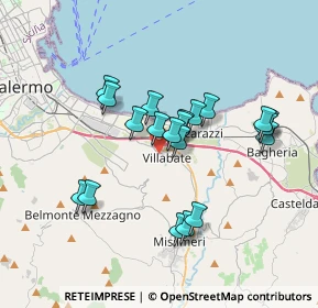 Mappa Via Giovanni Pascoli, 90039 Villabate PA, Italia (3.399)