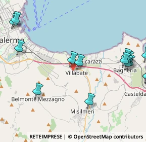 Mappa Via Giovanni Pascoli, 90039 Villabate PA, Italia (6.18267)