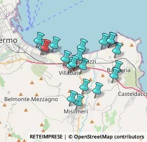 Mappa Via Edmondo de Amicis, 90039 Villabate PA, Italia (3.3875)