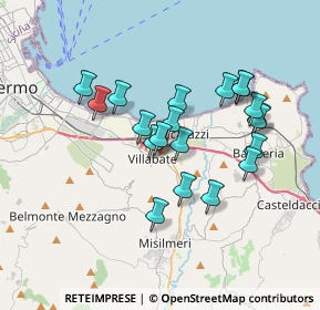 Mappa Via Edmondo de Amicis, 90039 Villabate PA, Italia (3.4525)