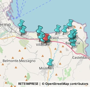 Mappa Via Edmondo de Amicis, 90039 Villabate PA, Italia (3.4495)