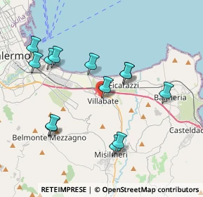 Mappa Via G. Garibaldi, 90039 Villabate PA, Italia (4.37077)