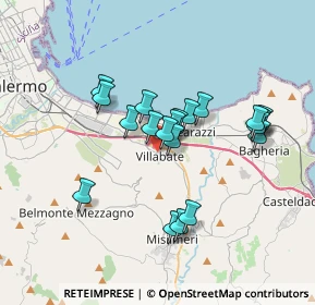 Mappa Via G. Garibaldi, 90039 Villabate PA, Italia (3.3235)