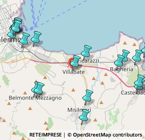 Mappa Via G. Garibaldi, 90039 Villabate PA, Italia (6.4745)