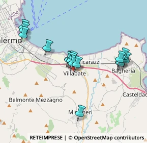 Mappa Via G. Garibaldi, 90039 Villabate PA, Italia (3.91688)