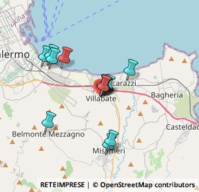 Mappa Via G. Garibaldi, 90039 Villabate PA, Italia (3.04385)