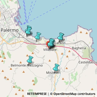 Mappa Via Bentivegna, 90039 Villabate PA, Italia (2.61538)