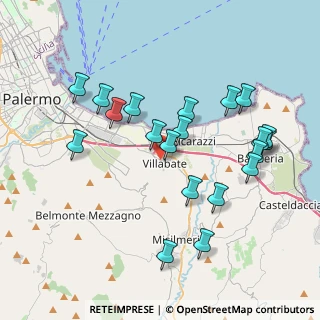 Mappa Via Bentivegna, 90039 Villabate PA, Italia (4.3505)