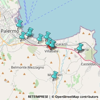 Mappa Via Bentivegna, 90039 Villabate PA, Italia (3.75917)