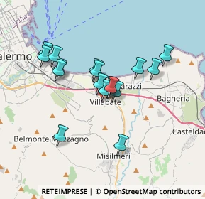 Mappa Via Bentivegna, 90039 Villabate PA, Italia (3.25)