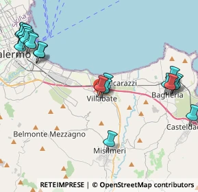 Mappa Via Bentivegna, 90039 Villabate PA, Italia (6.014)