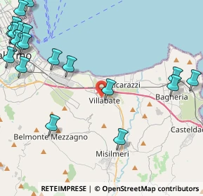 Mappa Via Bentivegna, 90039 Villabate PA, Italia (7.125)