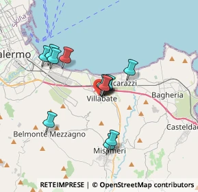 Mappa Via Bentivegna, 90039 Villabate PA, Italia (3.05308)