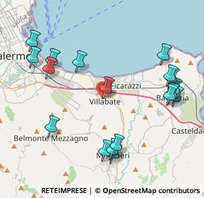 Mappa Via Bentivegna, 90039 Villabate PA, Italia (5.25056)