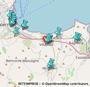 Mappa Via Bentivegna, 90039 Villabate PA, Italia (5.527)