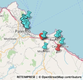 Mappa Via Bentivegna, 90039 Villabate PA, Italia (7.89333)