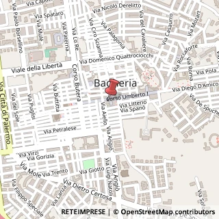 Mappa Corso Umberto I, 76, 90011 Bagheria, Palermo (Sicilia)