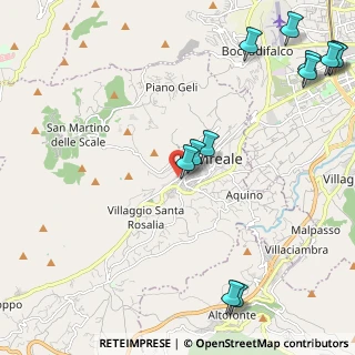 Mappa Via del Monte, 90046 Monreale PA, Italia (3.37)