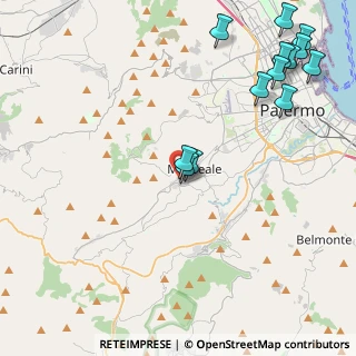 Mappa Via del Monte, 90046 Monreale PA, Italia (6.02154)