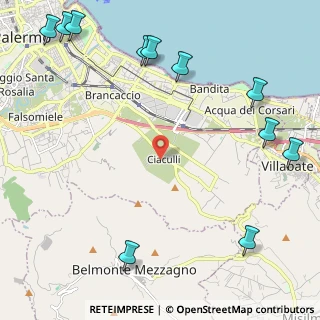 Mappa Fondo Dragotta, 90124 Ciaculli PA, Italia (3.58364)