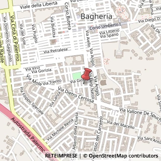 Mappa Via Maggiore Giuseppe, 40, 90011 Bagheria, Palermo (Sicilia)