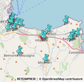 Mappa Via Cefalù, 90039 Villabate PA, Italia (5.622)