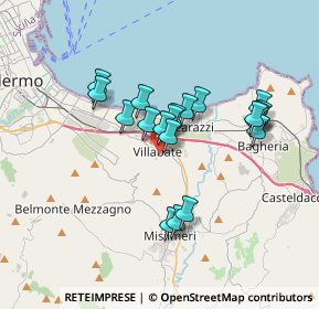 Mappa Via Cefalù, 90039 Villabate PA, Italia (3.313)