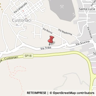 Mappa Via Tribli, 22, 91015 Custonaci, Trapani (Sicilia)
