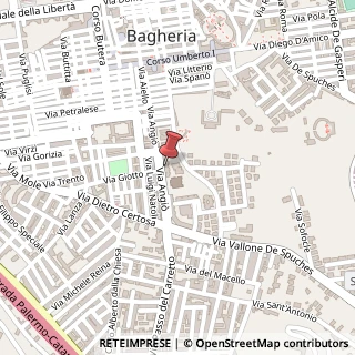Mappa Via Angi?, 124, 90011 Bagheria, Palermo (Sicilia)