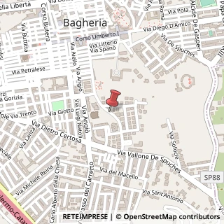 Mappa Via falcone giovanni e morvillo francesca 82, 90011 Bagheria, Palermo (Sicilia)