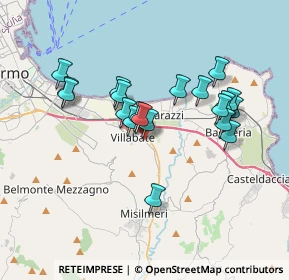 Mappa Via del Progresso, 90039 Villabate PA, Italia (3.512)