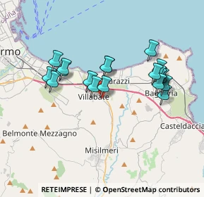 Mappa Via del Progresso, 90039 Villabate PA, Italia (3.77)