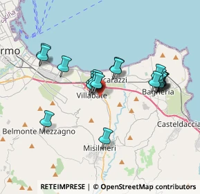 Mappa Via del Progresso, 90039 Villabate PA, Italia (3.638)